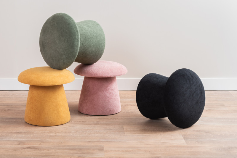 Pouf Mushroom LM2093BK Black
