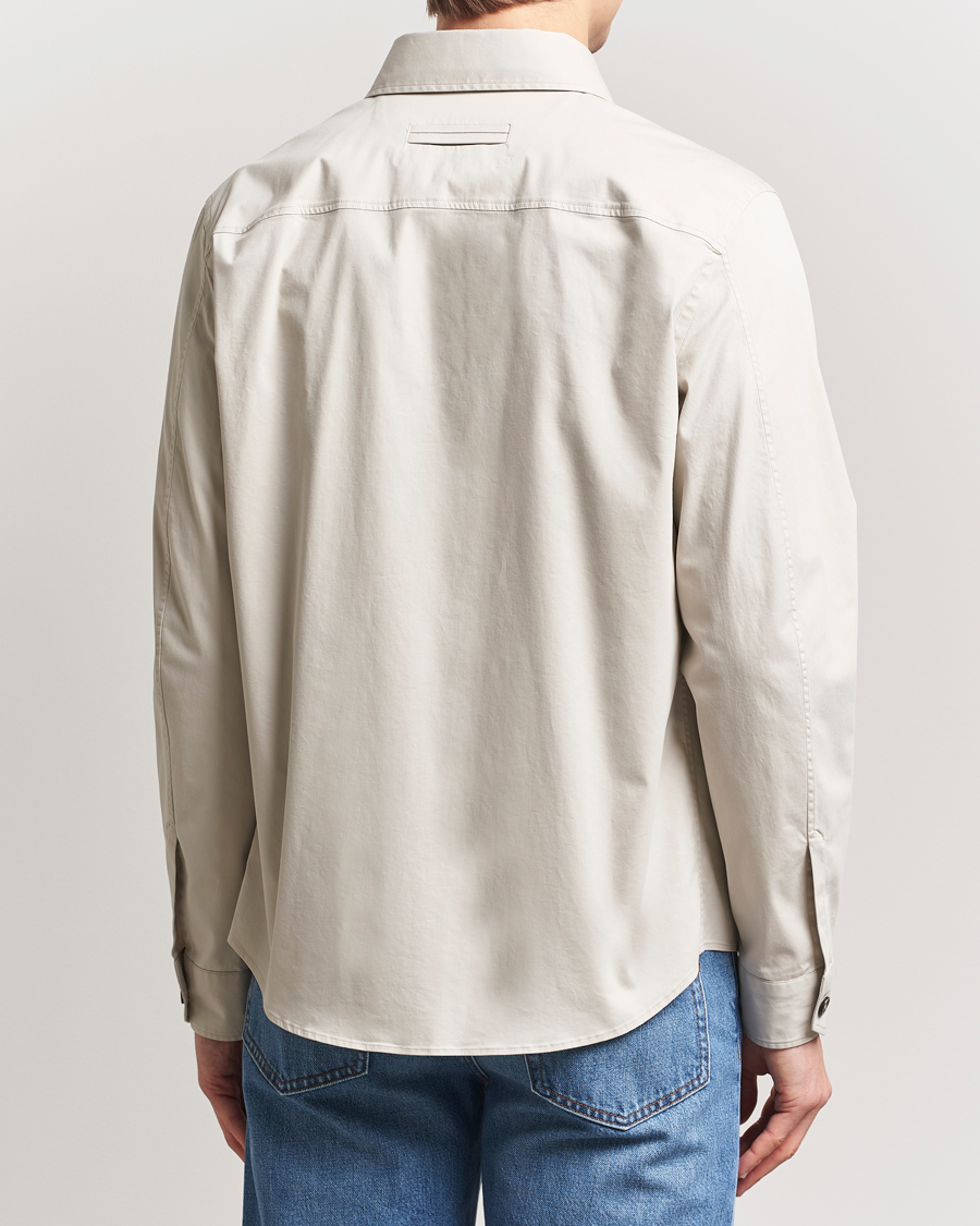 Zegna Premium Cotton Overshirt Beige
