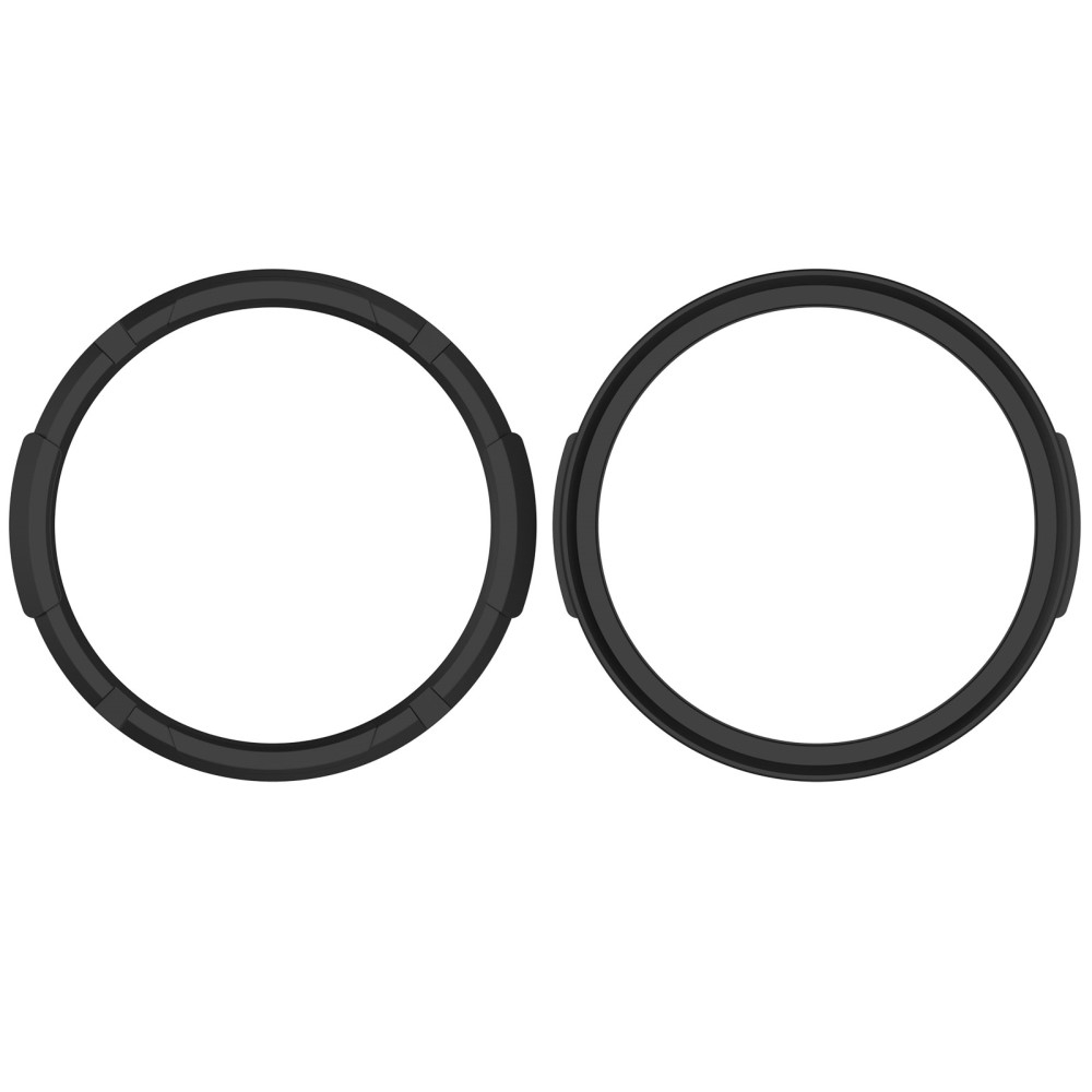 Samsung Galaxy Watch 6 Classic (43mm) Gummi Hülle Bumper mit Lünettenring - Schwarz