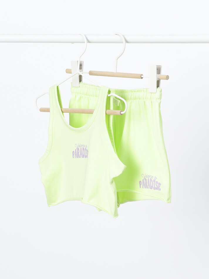 Conjunto top e shorts - Lima Claro