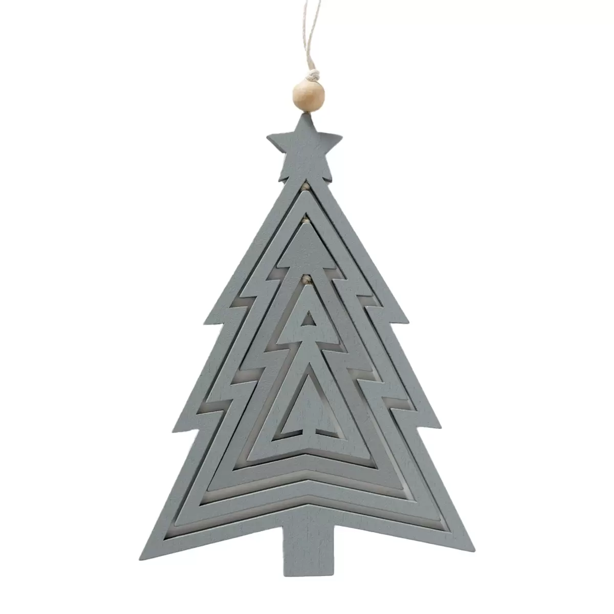 Dekoanhänger Baum Leonita beige,braun,grau,hellgrün
