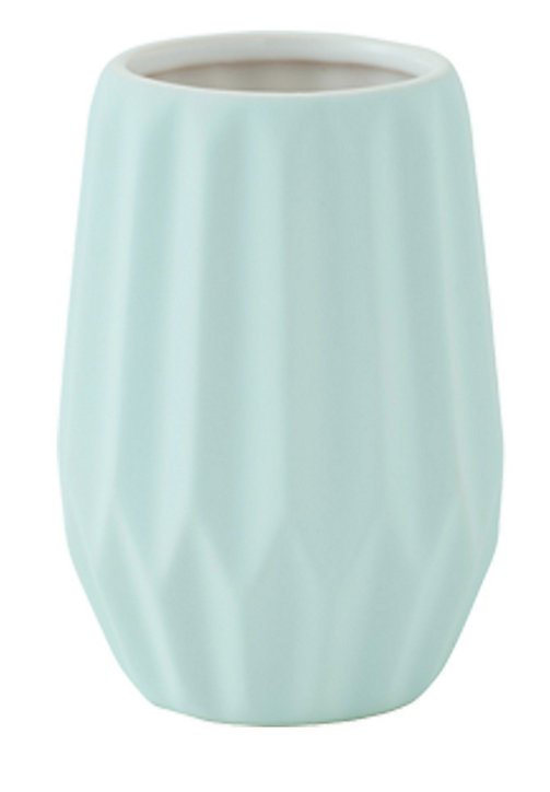 Gobelet bleu pastel en céramique soft touch Facette