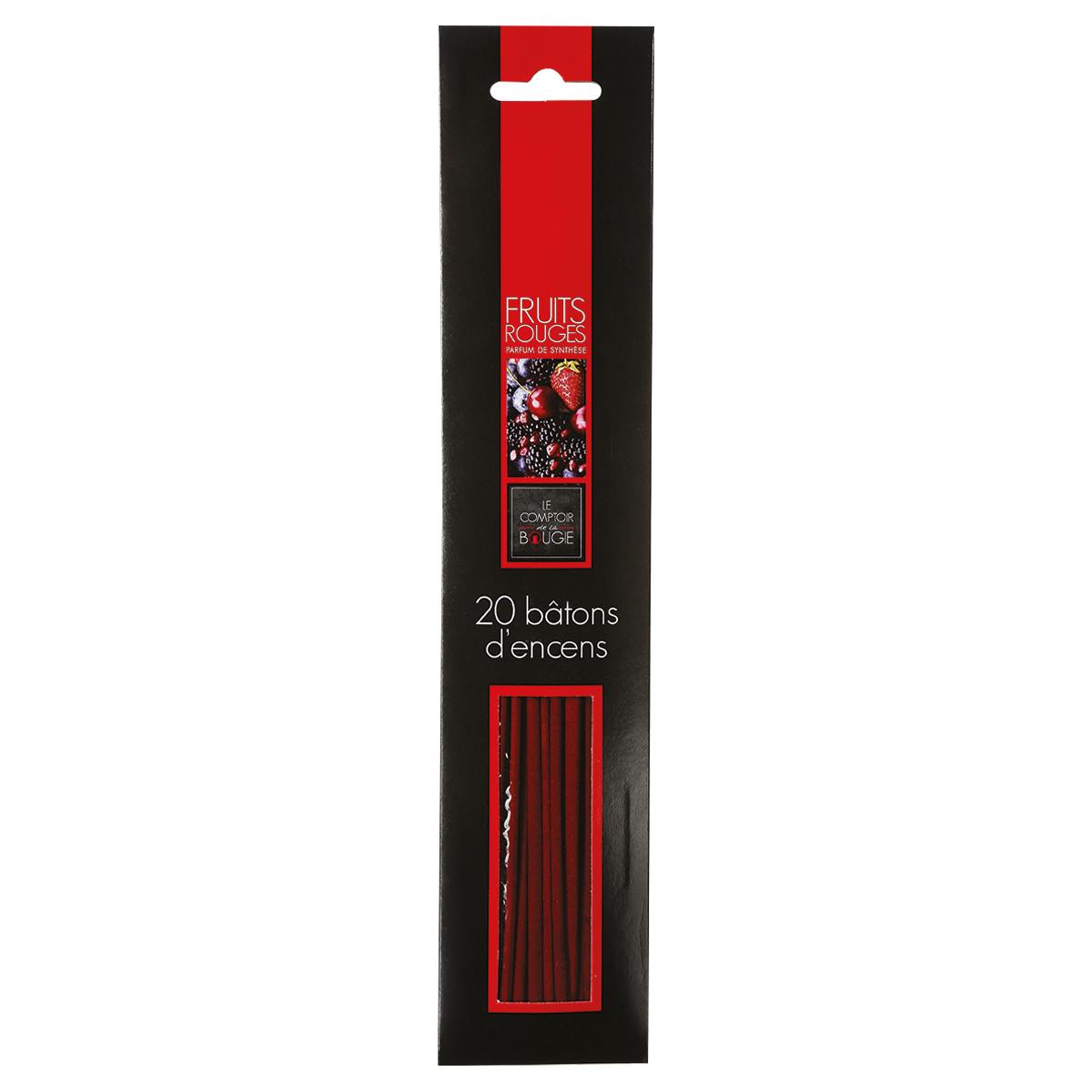 BATONS ENCENS FRUITS ROUGES H25.5CM X20