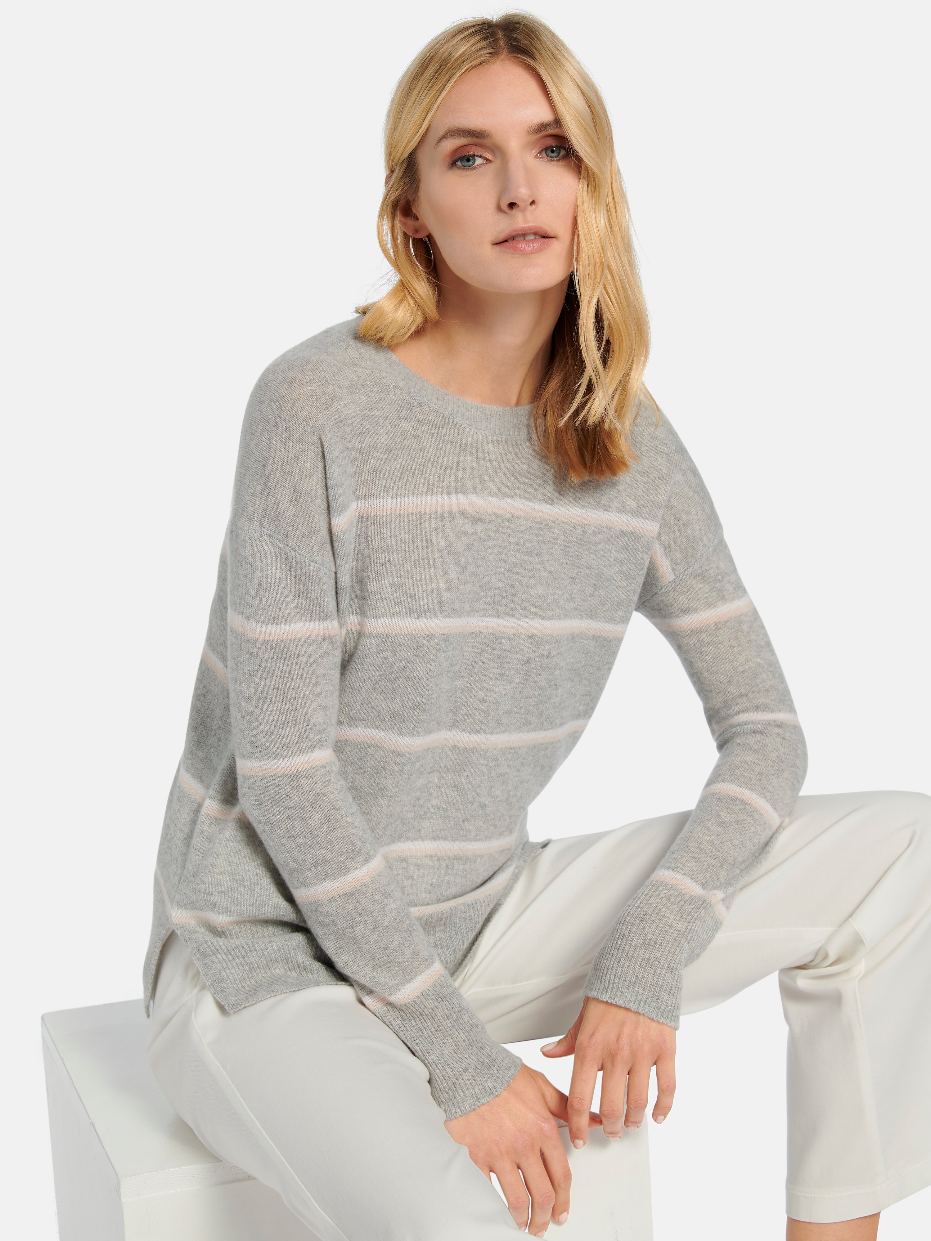Rundhals-Pullover aus 100% Premium-Kaschmir