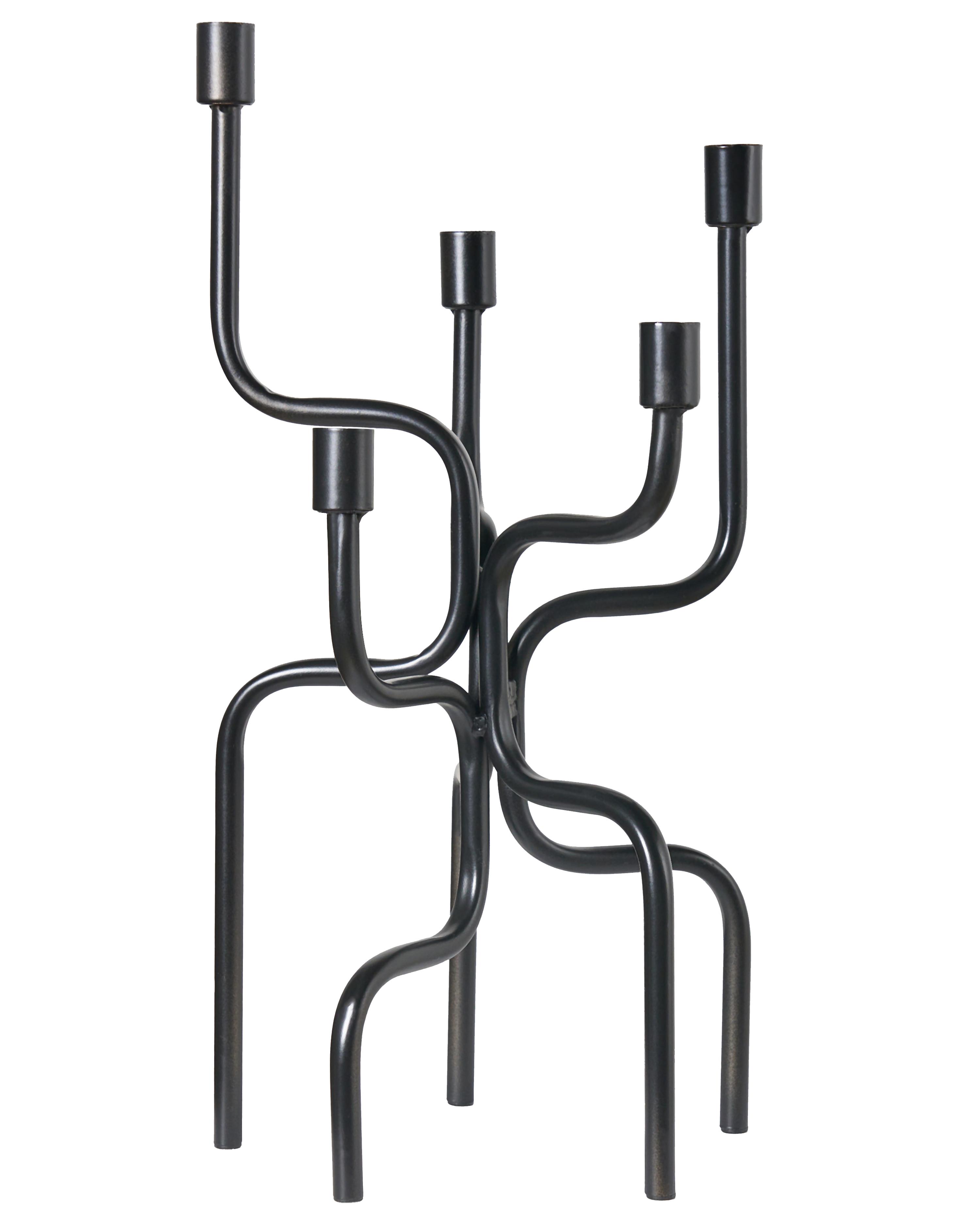 Kaarshouder PORRTELA Metaal 50 cm Zwart