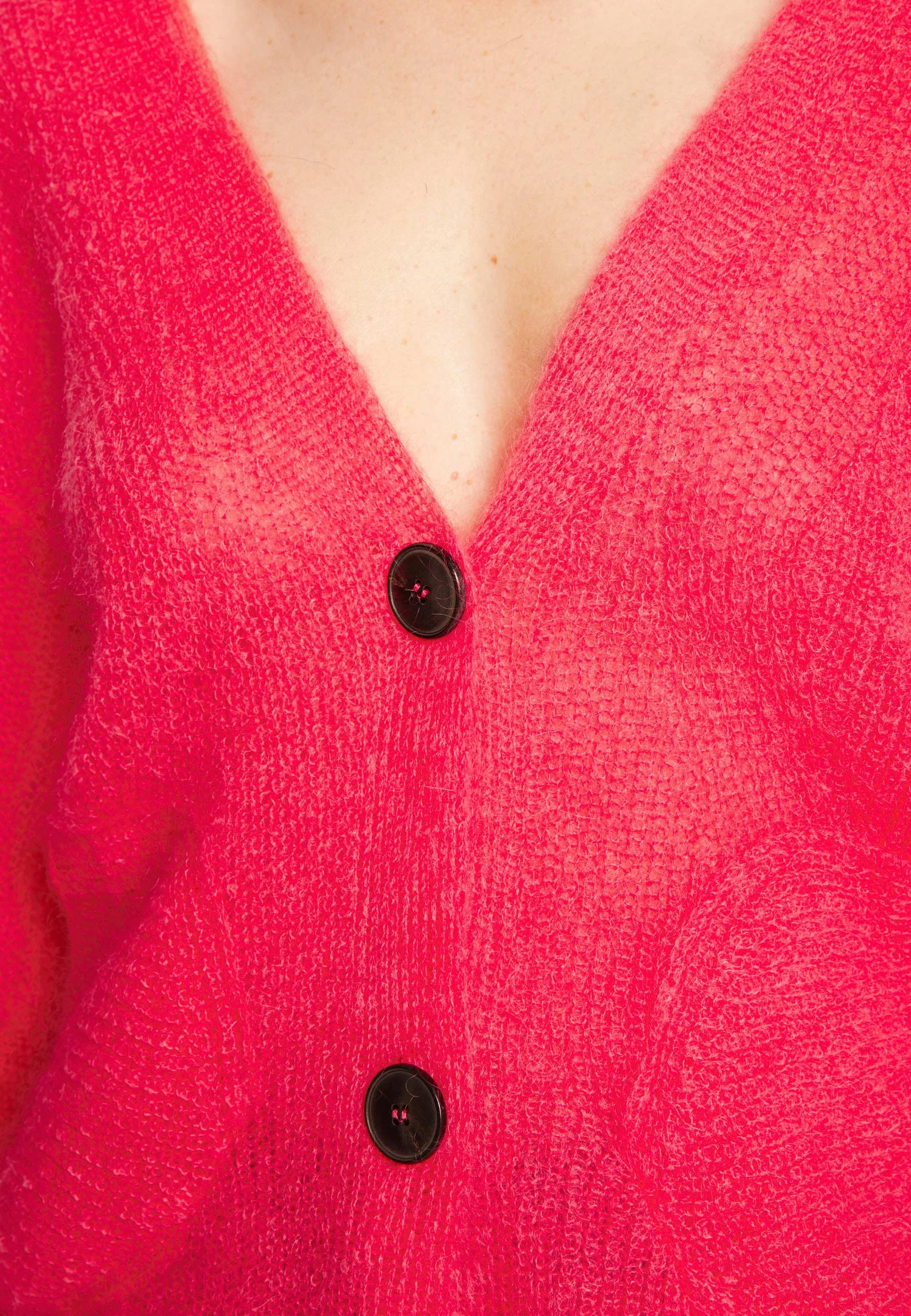 ROSALINDAH24 - Gilet en mohair | Rose
