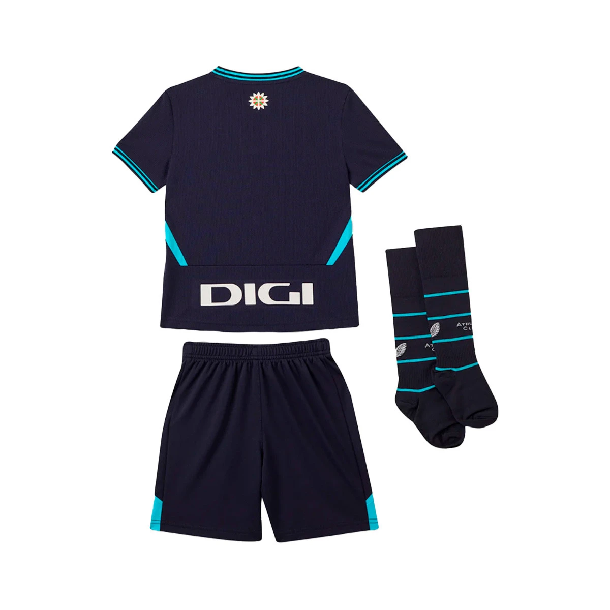 Conjunto Castore Athletic Club Bilbao Segundo Equipamento 2025-2026 Criança