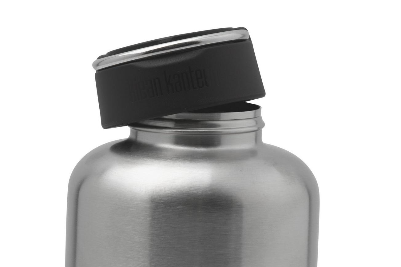 Klean Kanteen Wide 1009501 Loop Cap Brushed Stainless drinkfles, 1900 ml