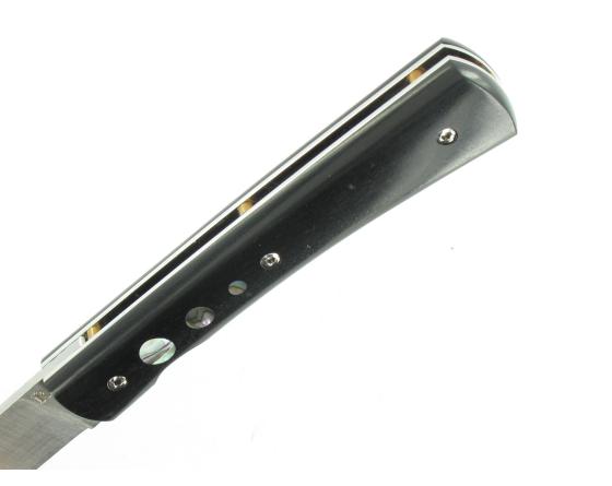 Entretoise Ebène - insert Nacre Couteau de poche par Renoux