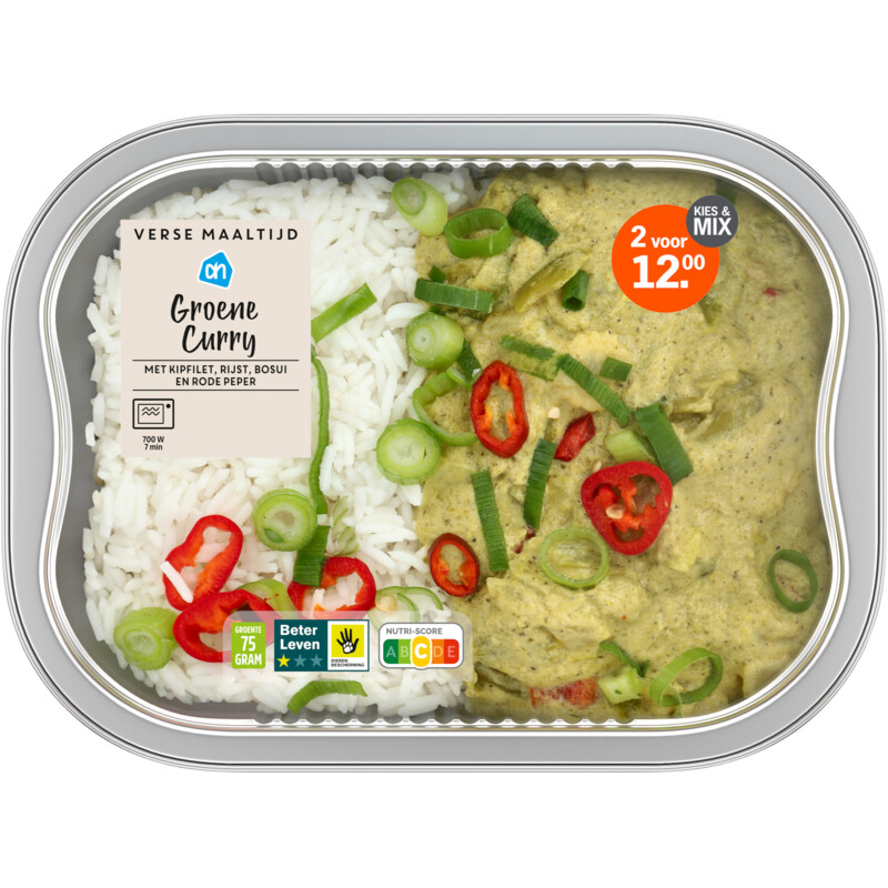 AH Verse maaltijd groene curry
