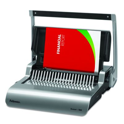 Fellowes Quasar +500 - machine à relier / relieuse perforeuse manuelle - perfore 25 feuilles - relie 500f