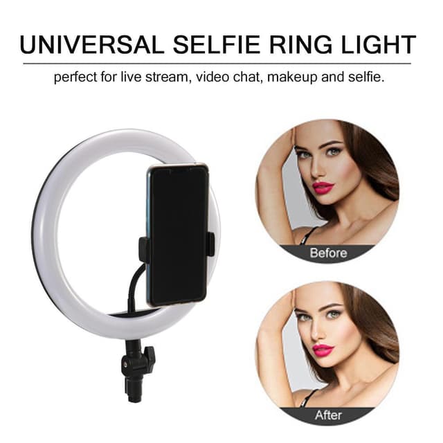 INF Selfie-ring med dæmpbare LED-lys