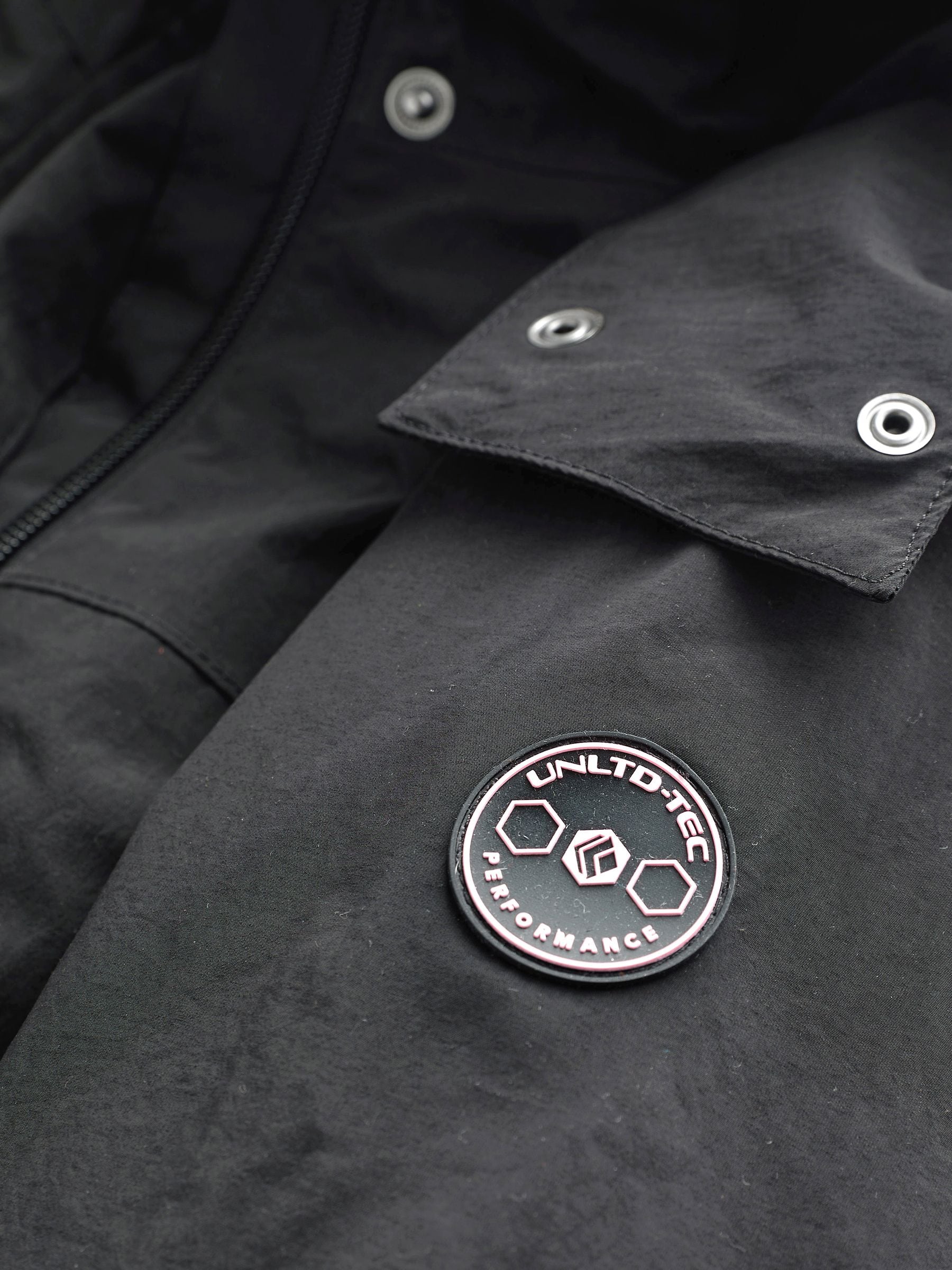 Zwart - Waterdichte Cagoule-jas (5-16jaar)