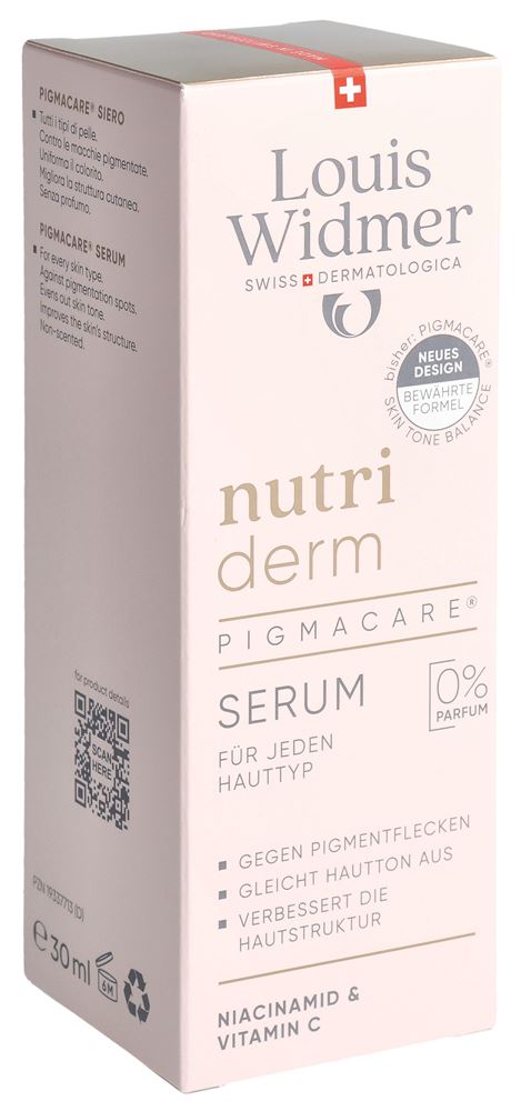 LOUIS WIDMER Nutriderm Pigmacare Serum ohne Parfum 30 ml