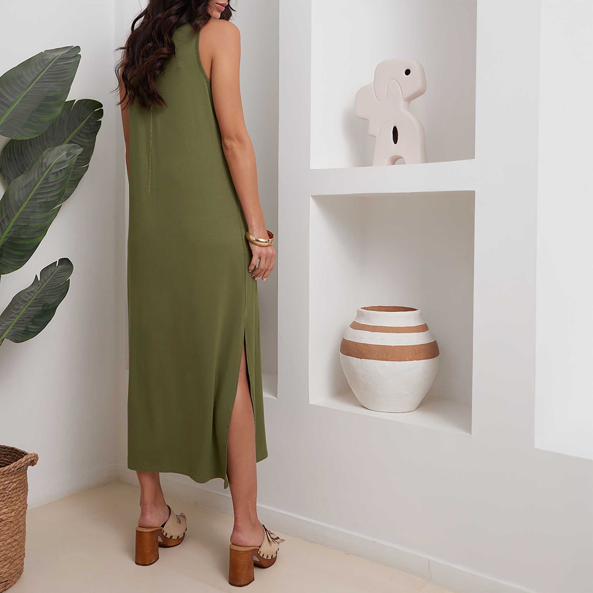 Robe Femme kaki