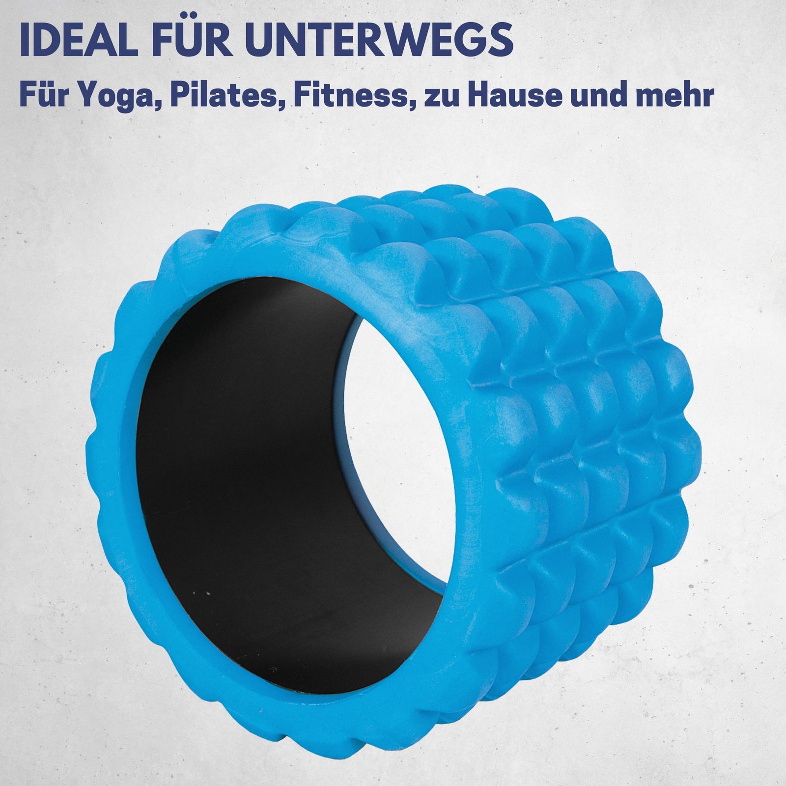 Best Sporting Mini Faszienrolle Rücken 10cm I Faszienroller in blau I Pilates Rolle 300g I Rückenrolle Ø14cm I Schaumstoffrolle für Beweglichkeit und Durchblutung I foam roller aus EVA-Schaum