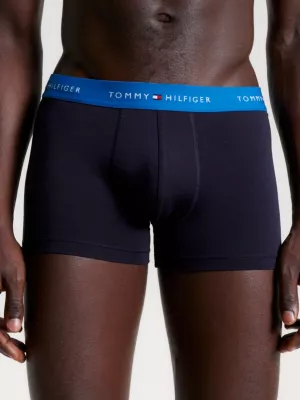 Conjunto com 3 Cuecas Boxer com Cós Elástico e Logo Essencial