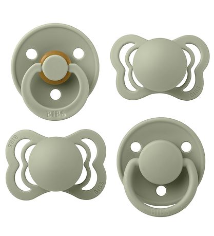 BIBS Schnuller - Try-it-Kollektion - 4er-Pack - Gr. 1 - Sage