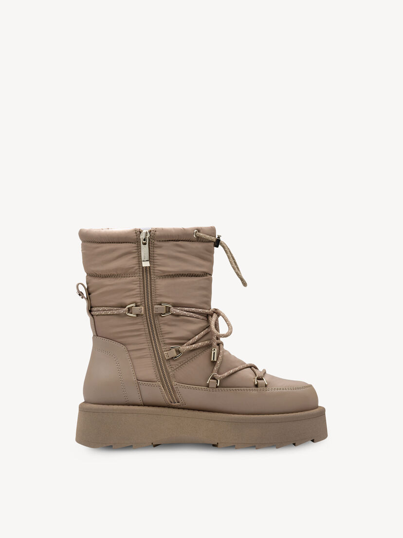 Enkellaarsje - beige warme voering