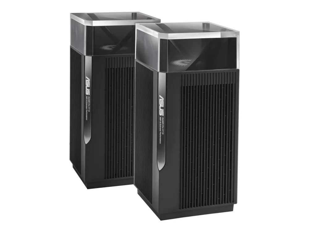 ASUS ZenWiFi Pro XT12 - Wi-Fi-system - (2 routere) - op til 6000 sq.ft - mesh 1GbE, 2.5GbE - Wi-Fi 6 - Tri-Band