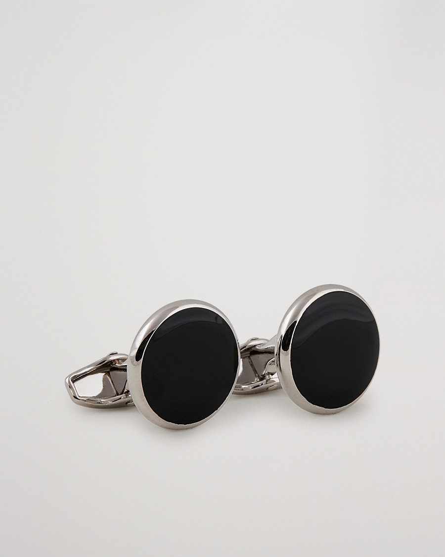 Amanda Christensen Cufflink & Shirt Studs Set Black/Silver