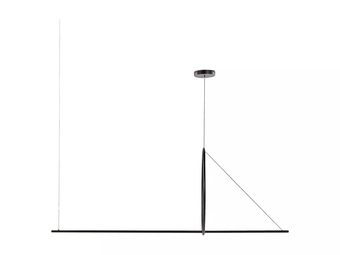 Lampe LED suspendue TAMOR Avec variateur Métal Noir
