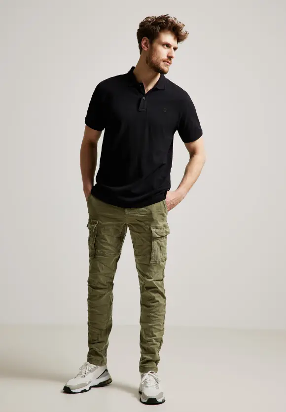 Regular Fit Cargohose - thyme green