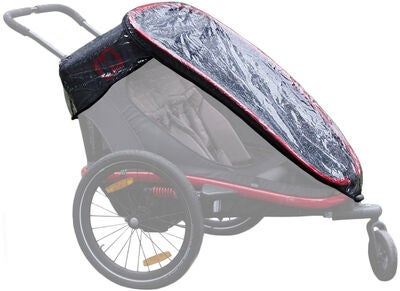 Hamax Outback Sykkelvogn inkl. Regntrekk, Red/Black