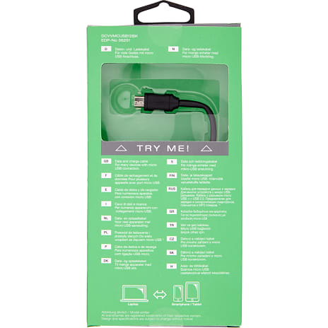 Vivanco USB til Micro USB 1.2m - sort