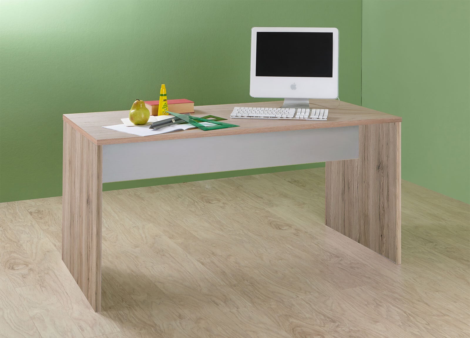 Schreibtisch Cariba San Remo Eiche Nachbildung ca. 140 x 72 x 70 cm