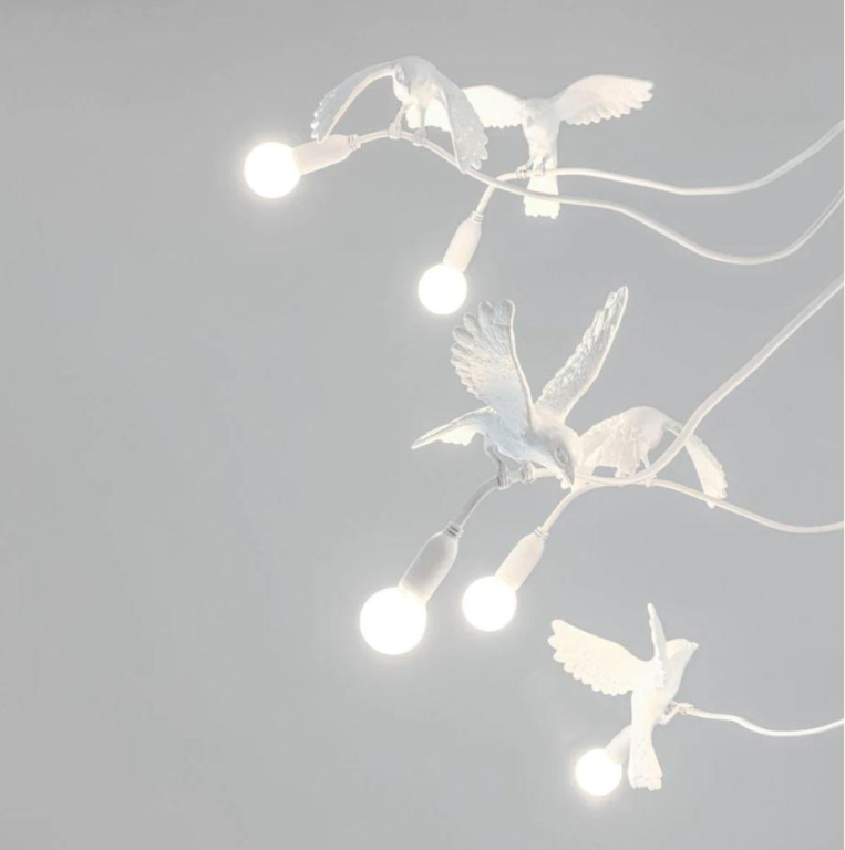 Seletti Sparrow kroonluchter wit