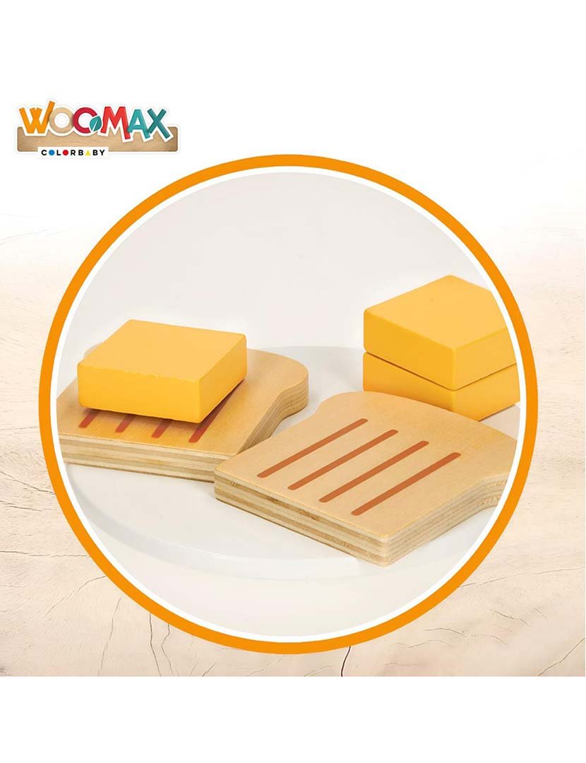 Wooden Toaster W/ 9 Accessories +24M 4759