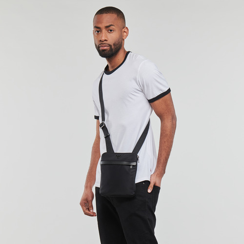 Emporio Armani - EAGLE POCKET CROSSOBODY FLAT Negro