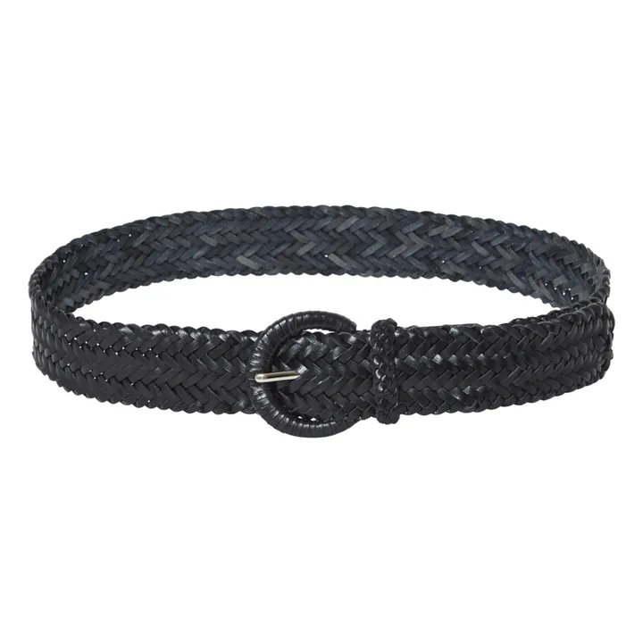 Dragon Diffusion Ceinture tressée 4 cm | Noir