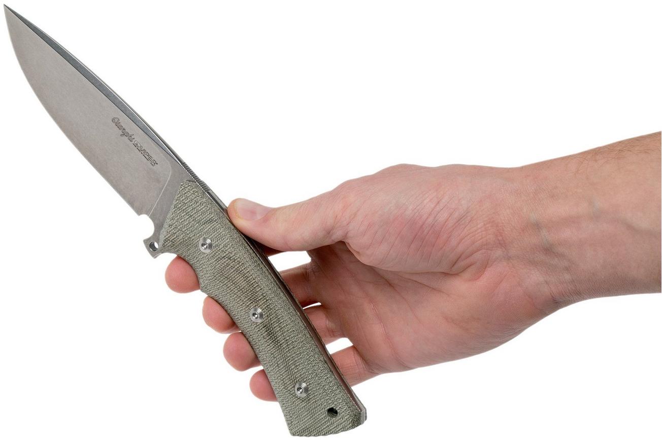 Viper Gianghi V4882CV Green Canvas Micarta, jachtmes