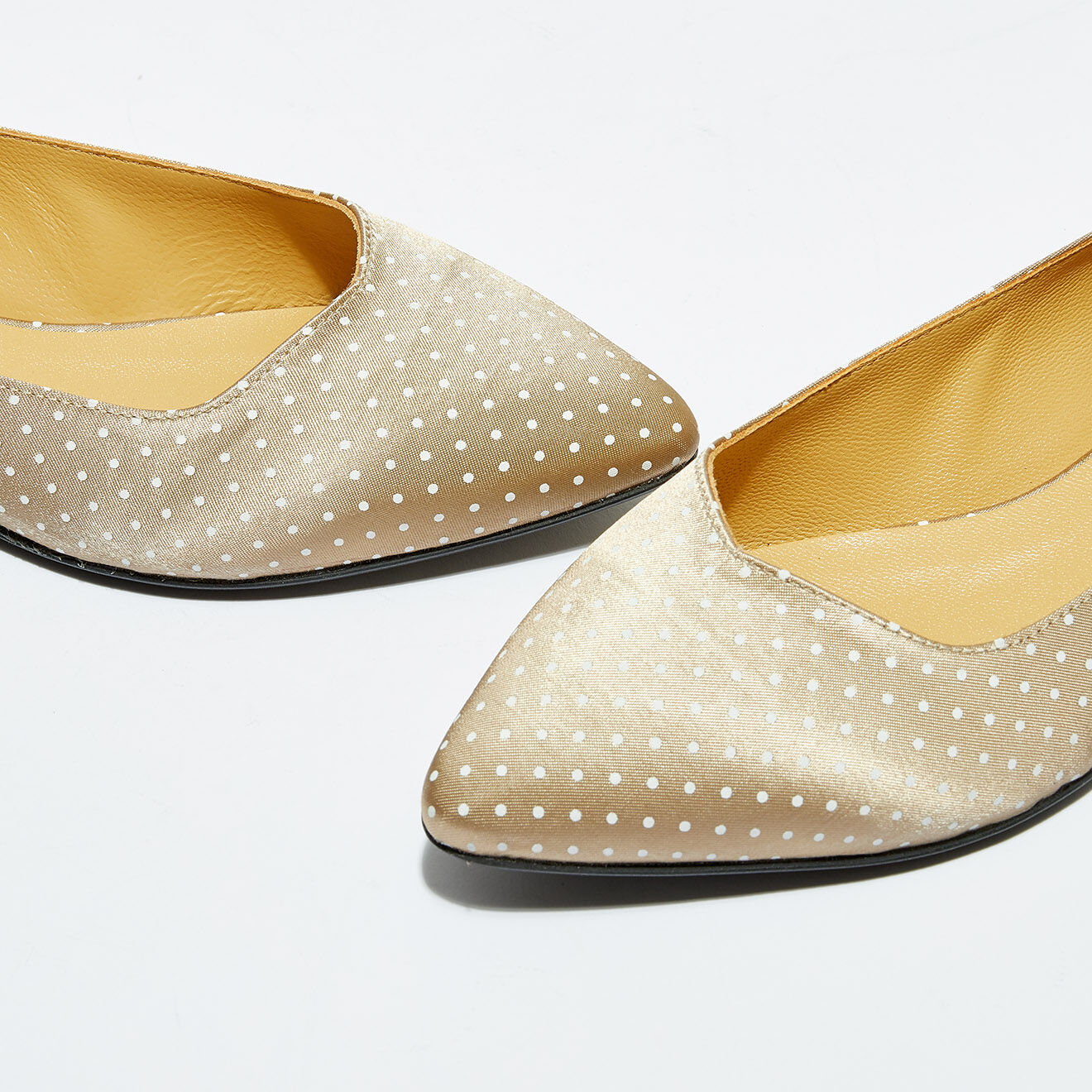 Sambapah Ballerines Léa à pois beiges