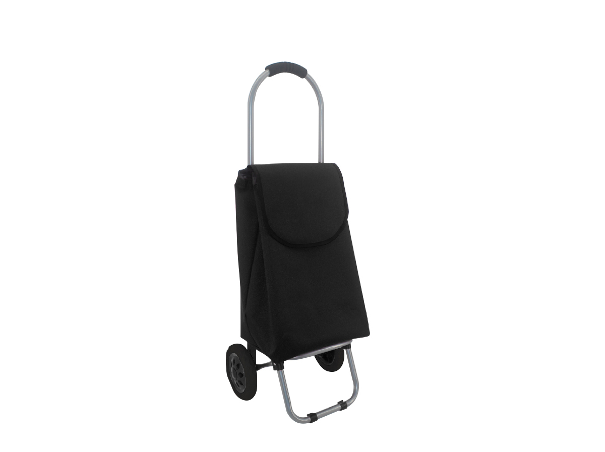CARRO COMPRAS AUCHAN ESSENCIAL PRETO 35X92X28CM
