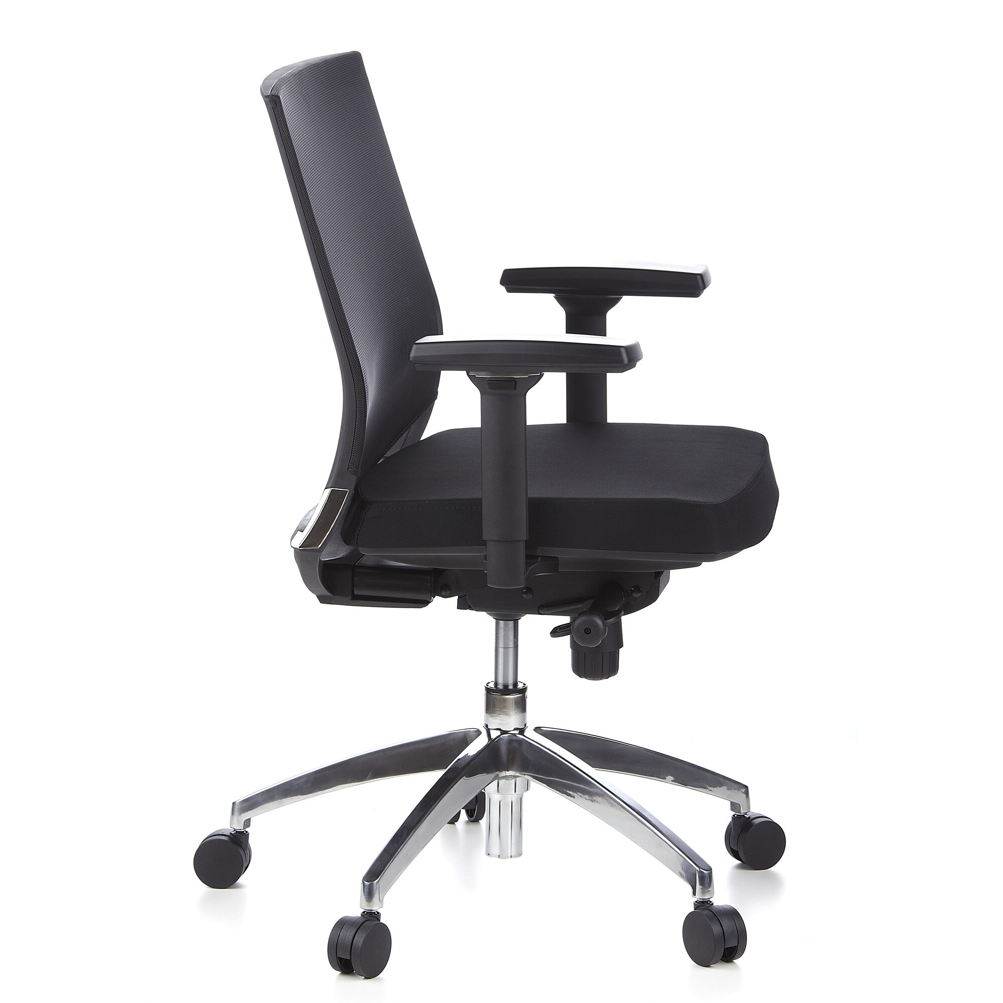 Profi Bürostuhl PORTO PRO Stoff mit Armlehnen (höhenverstellbar) hjh OFFICE