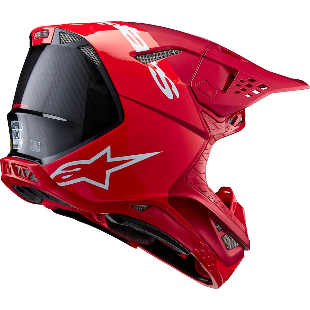 Alpinestars - Casque Supertech S-M10 Flood Rouge fluo / Mat / Brillant
