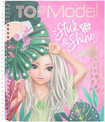TOPModel Stick & Shine Fargeleggingsbok