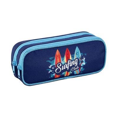 Trousse Surfing Club - 2 compartiments - bleu - Viquel