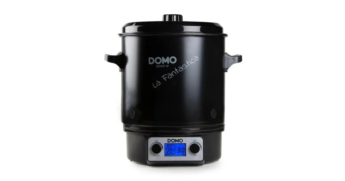 DomoInmaakketel DO42327PC  (Zwart, 27 Liter)