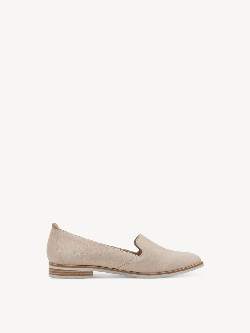 Leren Instappers - beige