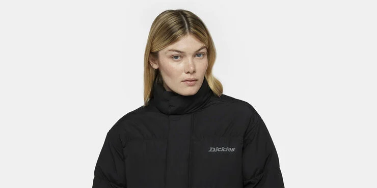 Dickies SCOBEY PUFFER JACKET W BLACK Black