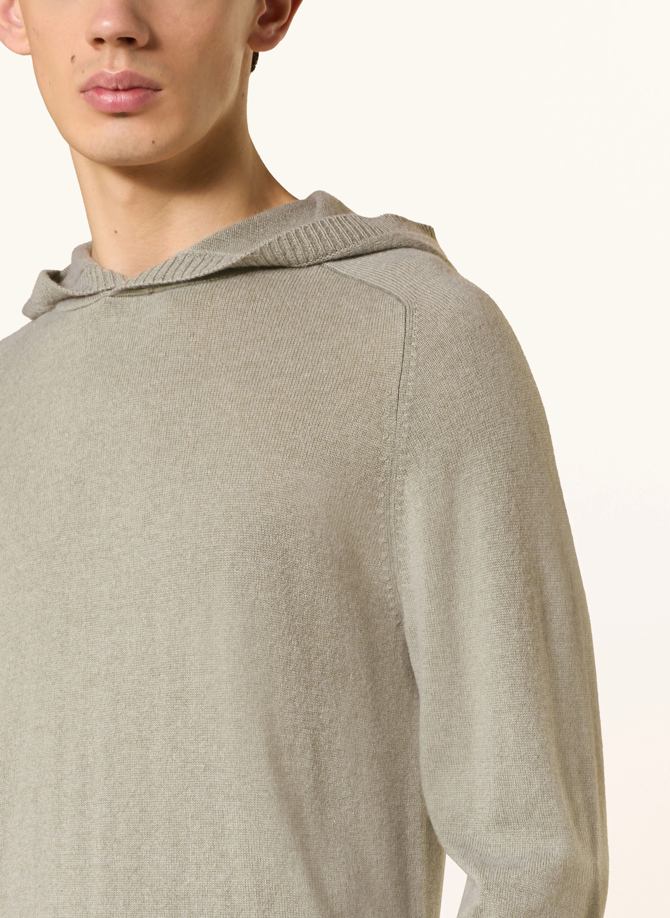FTC CASHMERE Strick-Hoodie mit Cashmere