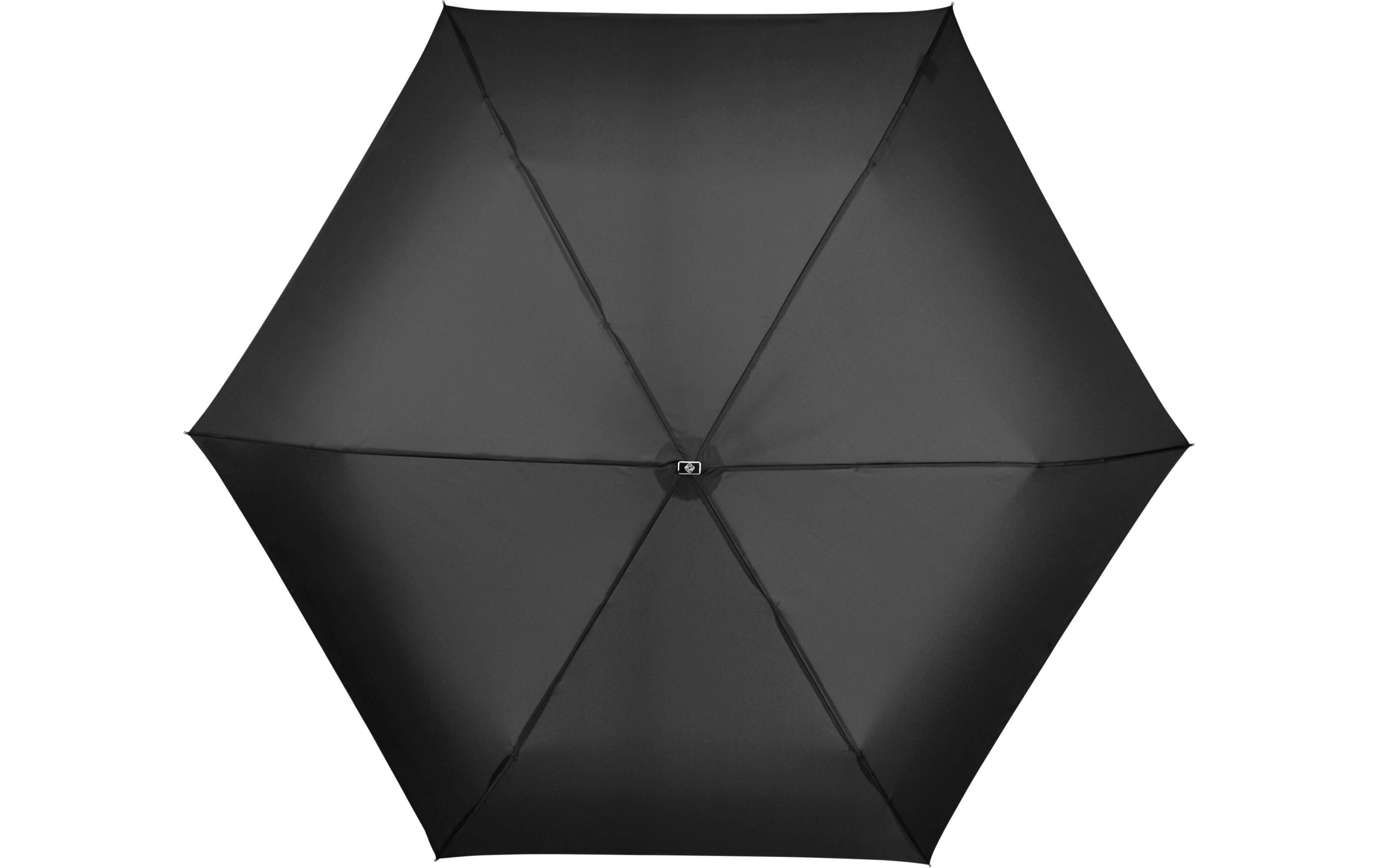 Schirm Rain Pro Ultra Mini Flat SchwarzTaschenschirm