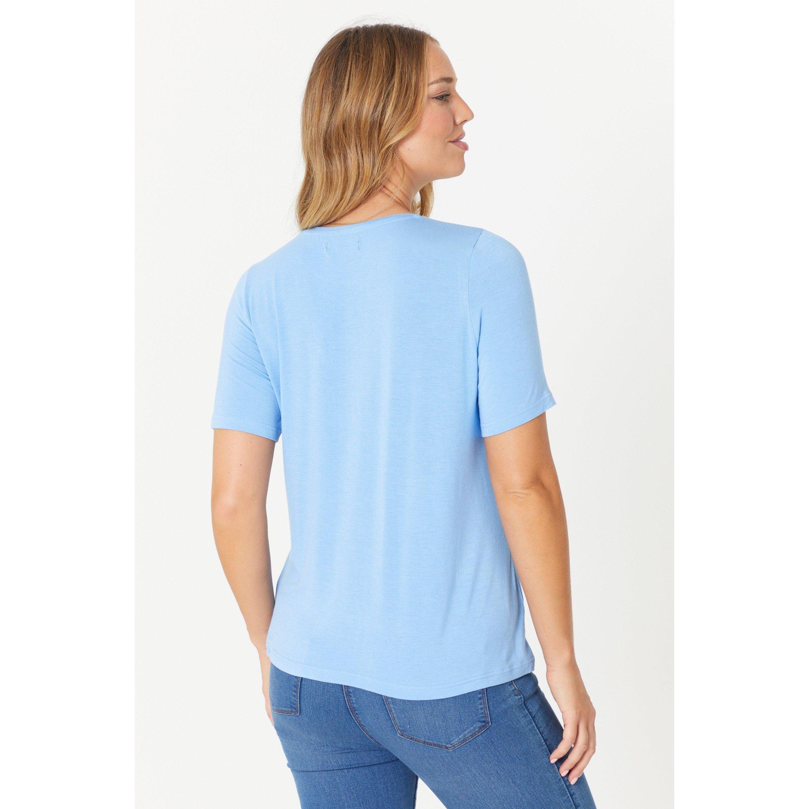 Be You Ladies Crochet Trim T Shirt