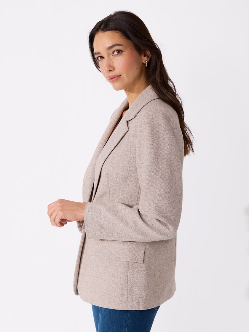 Candice blazer Cobblestone
