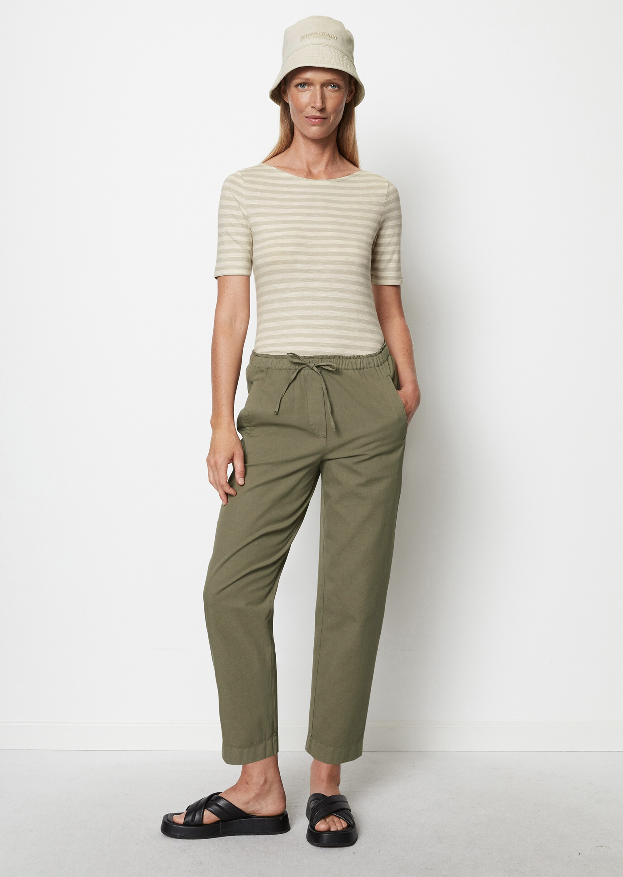 Gestreiftes T-Shirt slim aus Organic Cotton-Jersey