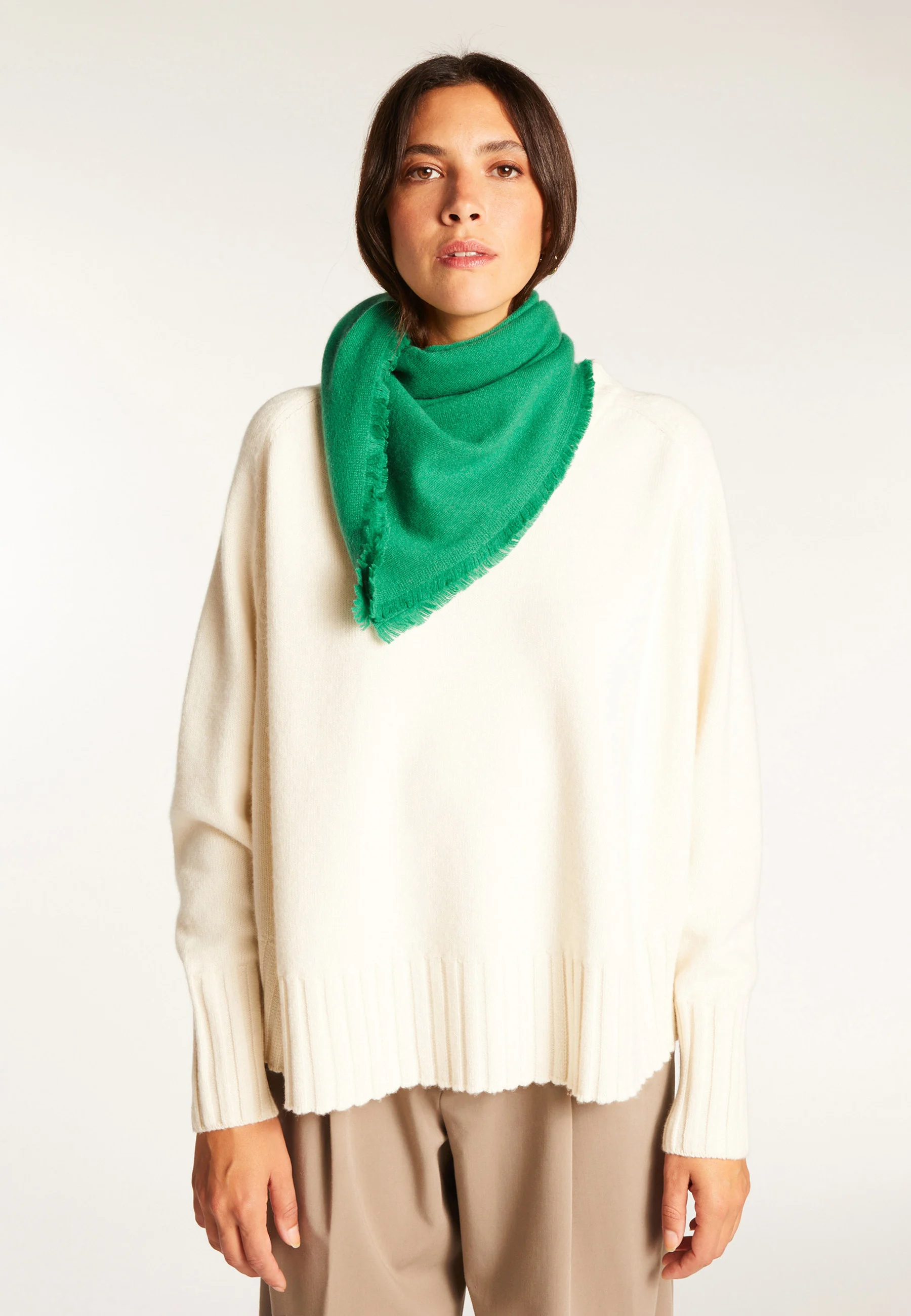 LOUAH24 - Foulard unisexe en cachemire | Vert